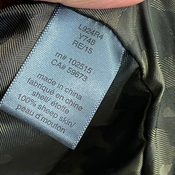 John Varvatos Men's Leather Jacket Sheep Skin Size 56 /US 46 / US Large - Picture 9 of 11